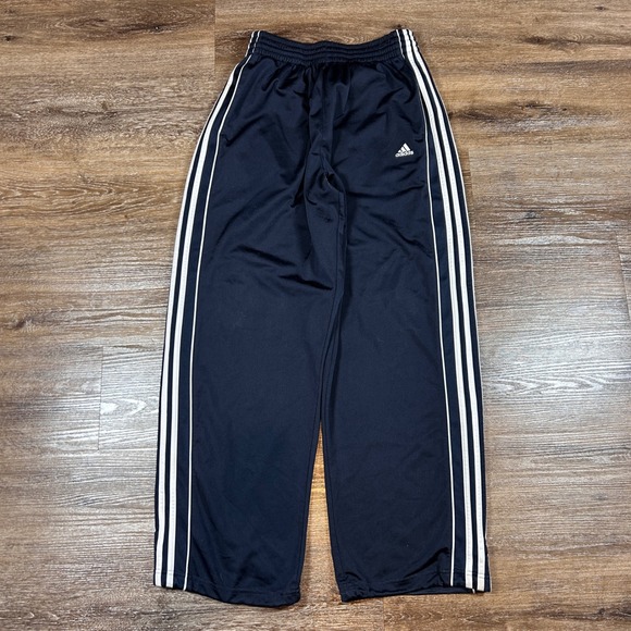 Adidas Track Pants Men's L 3 Stripe Athletic Training Warm Up Y2K Vintage - Picture 1 of 6